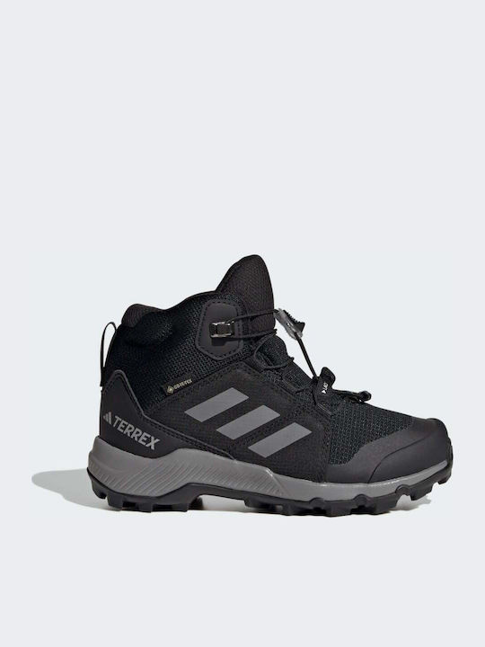 Kids Hiking Boots Terrex Mid Gore Tex Waterproof Black
