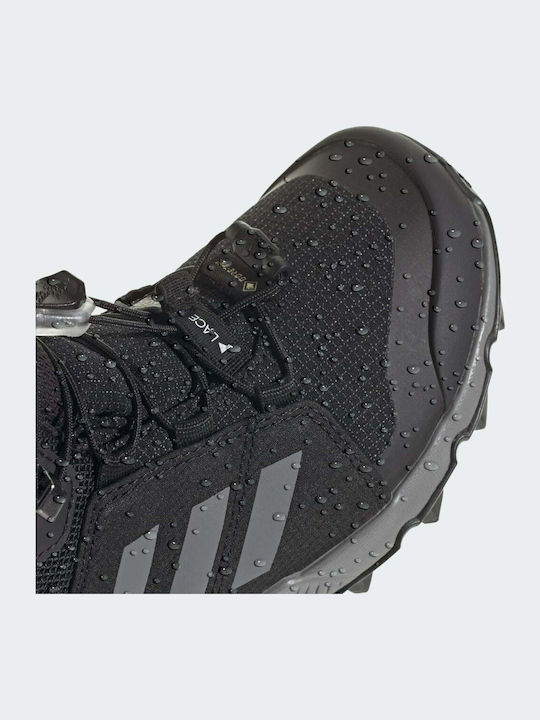 Kids Hiking Boots Terrex Mid Gore Tex Waterproof Black