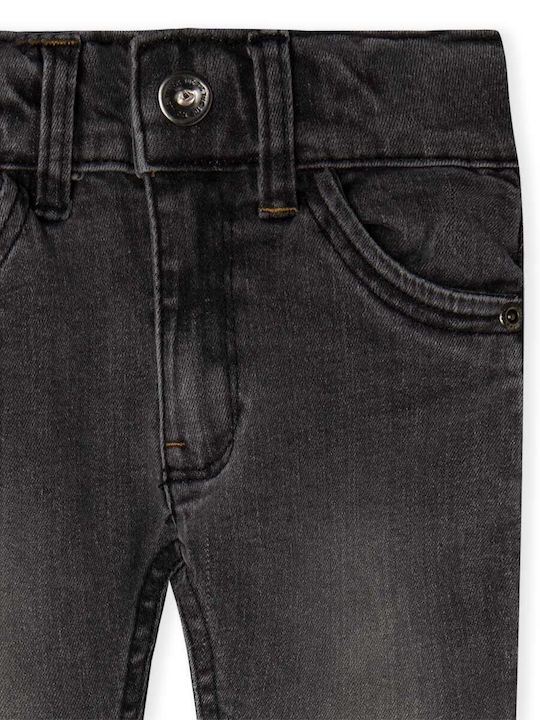 Kinder Schlaghose Jeans Schwarz