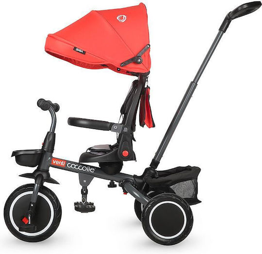 Coccolle Venti Convertible with Parental Handle for 12 Months Chili Pepper