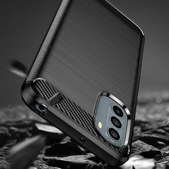 Techsuit Carbon Back Cover Σιλικόνης Μαύρο (Moto G31)
