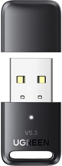 Ugreen USB Bluetooth 5.3 Адаптер с Обхват 10м Черен (90225)