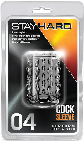 Blush Stay Hard Manșon Pentru Penis 04 Extensie De Penis Transparentă