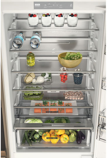 Whirlpool Εντοιχιζόμενος Ψυγειοκαταψύκτης 394lt Total NoFrost Υ193.5xΠ69xΒ55.1εκ. Λευκός WH SP70 T122