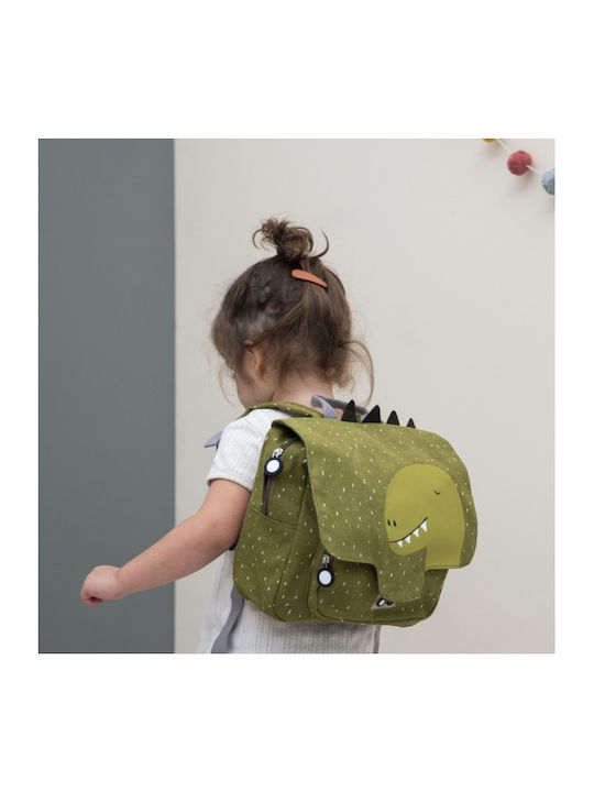 Trixie Mr Dino School Bag Backpack Kindergarten in Green color