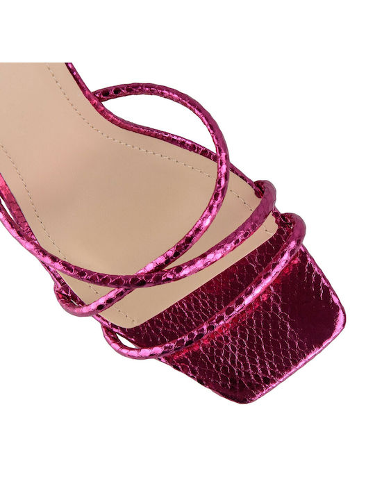 Silia D Women's Sandals with Laces Fuchsia