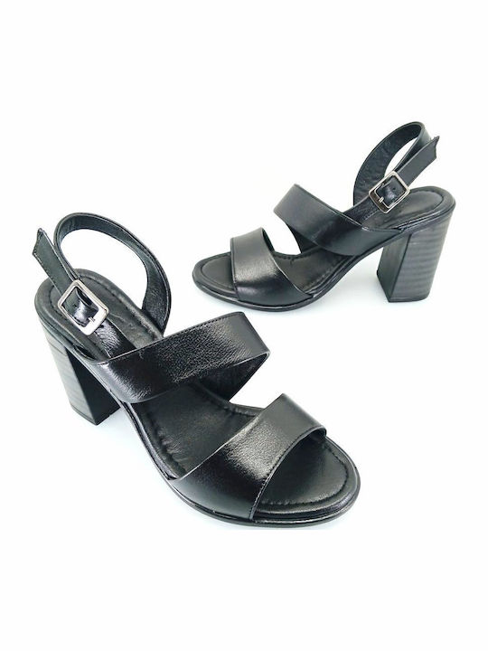 Leather Sandals Black