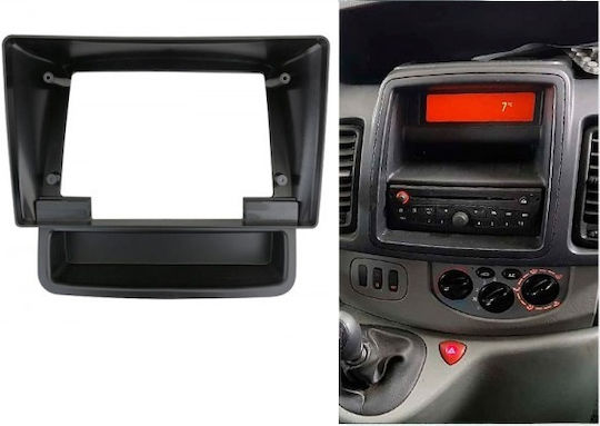 CARAV Industries Inc. DIN Fascia Panels 2 Din Compatible with Screen 10" for Nissan Primastar Opel Vivaro Renault Trafic