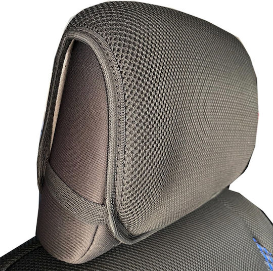 Race Axion Front Car Covers 2pcs Polyester Bucket Recaro Black / Blue
