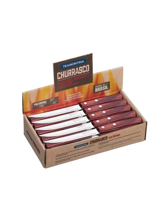 Tramontina Knife Meat from Stainless Steel Polywood Cherry 11cm