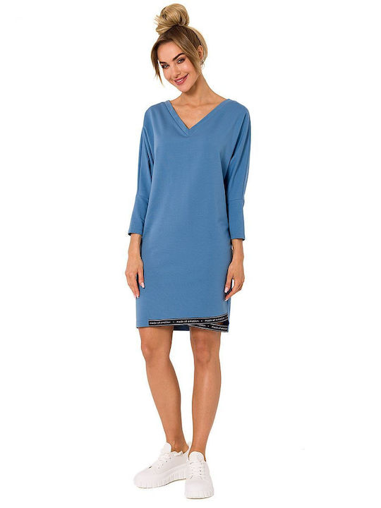 MOE M732 Mini Kleid Blau