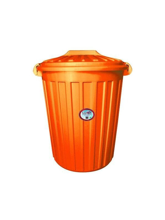 Cyclops Coș de Gunoi Plastic Portocaliu 60lt 1buc