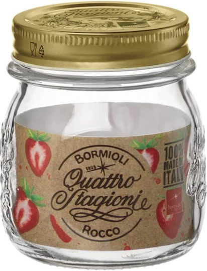Viosarp General Use Glass Jar with Lid Transparent 500ml 1 Piece