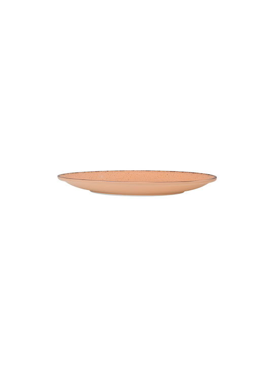Estia Terra Plate Desert made of Porcelain Salmon with Diameter 27cm
