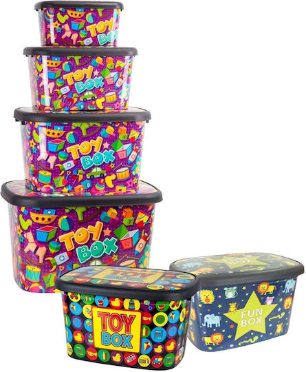 Happy House Plastic Storage Box with Lid 50lt