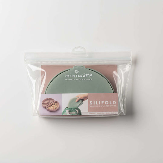 Miniware Kinderteller aus Silikon Grün