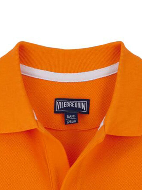 Kids Polo Shirt Vilebrequin - 3N00 ORANGE 7613409719706