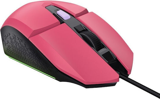 Trust GXT 109 Felox Gaming Ποντίκι 6400 DPI Ροζ