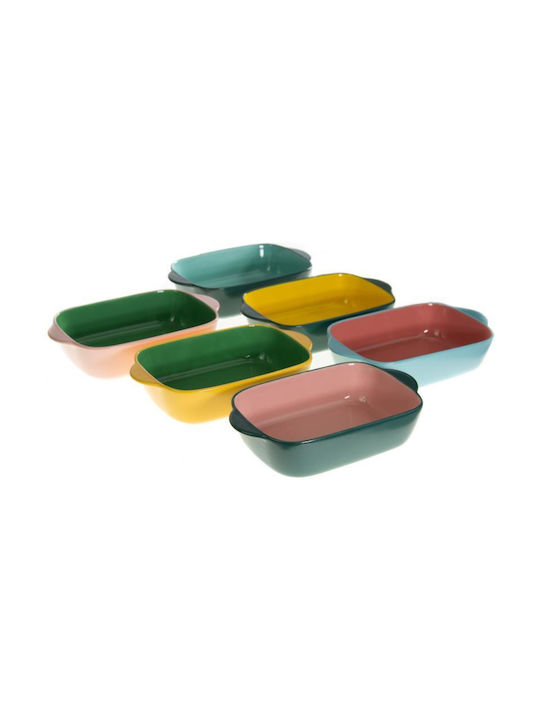 Viosarp Rectangular Heat-Resistant Cookware Ceramic 22x13x5cm Petrol Blue