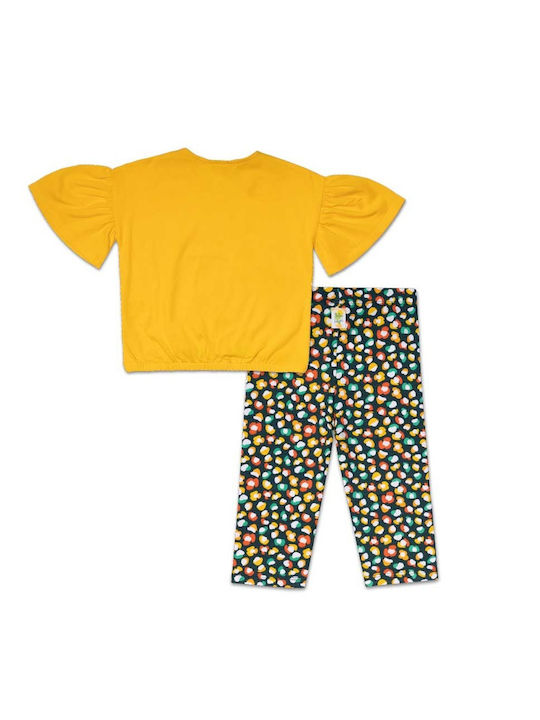 Tuc Tuc Kids Set with Leggings Summer 2pcs Yellow