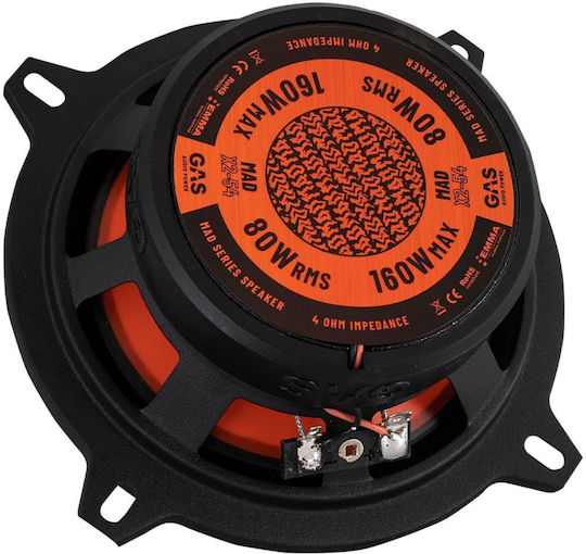 Gas Audio Power Mad X1-54 Σετ Ηχεία Αυτοκινήτου 5.25" με 60W RMS (2 Δρόμων)