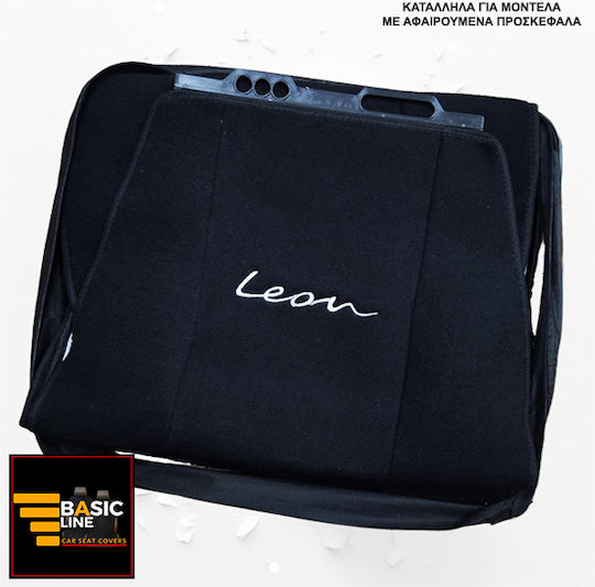 Front Car Covers 2pcs Towel Black