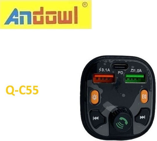 Andowl FM предавател за кола с Bluetooth Q-C55