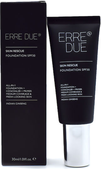 Erre Due Skin Rescue Liquid Foundation SPF30 Pure Shell 30ml