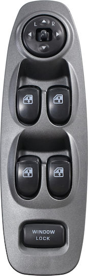 Fensterheberschalter Auto für Hyundai Akzent 1999-2002 Vierfach mit elektrischen Spiegeln (11+7PIN) Schwarz