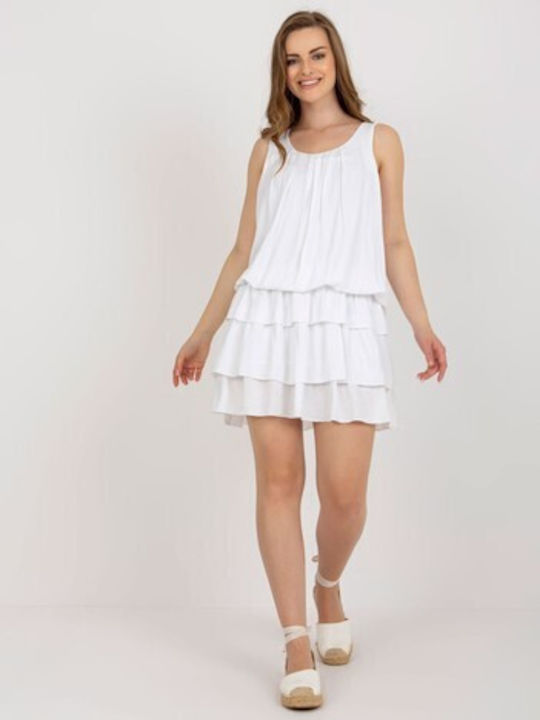 Och Bella Summer Mini Dress White