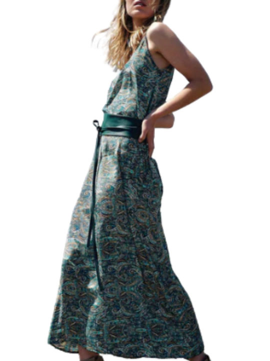 Vidal Modes Summer Maxi Dress Navy Blue