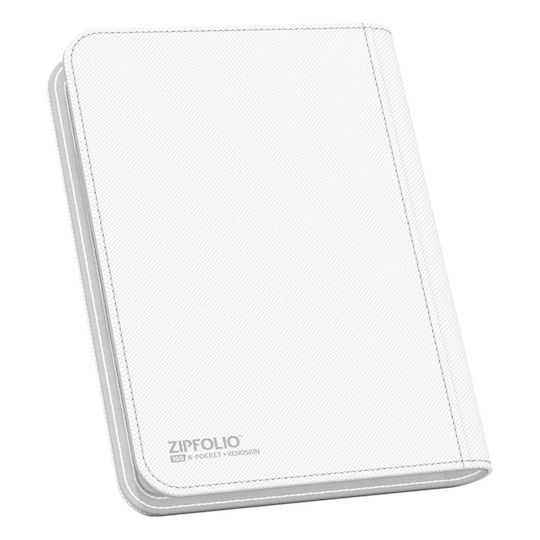 Ultimate Guard Zipfolio 160 8-Pocket XenoSkin Binder 4-Pocket Standard Size Λευκό