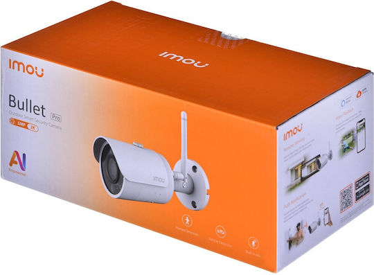 Imou IPC-F52MIP IP Камера за наблюдение Wi-Fi Full HD+ 5MP Водоустойчива с Двупосочна Комуникация и Обектив 3.6мм