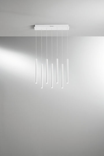 Fan Europe Led-Pype-SQ7-BCO Lustră Suspendată Alb 107.2x18x41cm. Fan Europe Led-Pype-SQ7-BCO Lustră Suspendată Alb 107.2x18x41cm.