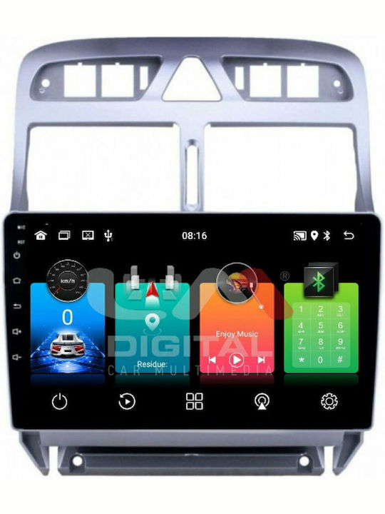 LM Digital Car Audio System for Peugeot 307 2001-2008 (Bluetooth/USB/WiFi/GPS) with Touch Screen 9"