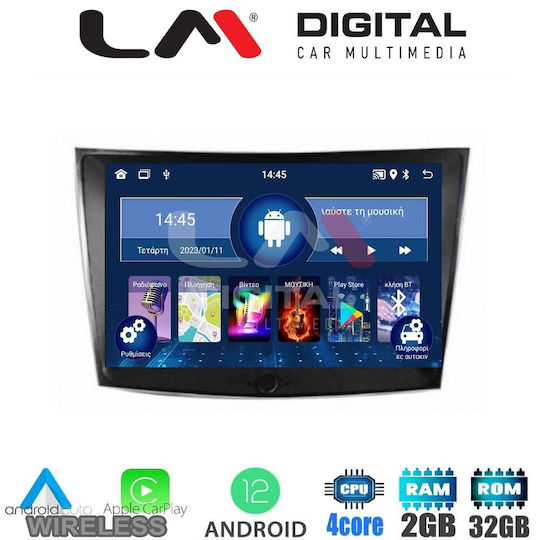 LM Digital Car Audio System for Ssangyong Tivoli / Rexton Tivoli 2015-2019 (Bluetooth/USB/WiFi/GPS/Apple-Carplay/Android-Auto) with Touch Screen 9"