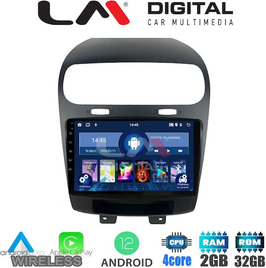 LM Digital Ηχοσύστημα Αυτοκινήτου για Fiat Freemont Dodge Journey Freemont 2008+ (Bluetooth/USB/WiFi/GPS/Apple-Carplay/Android-Auto) με Οθόνη Αφής 9"