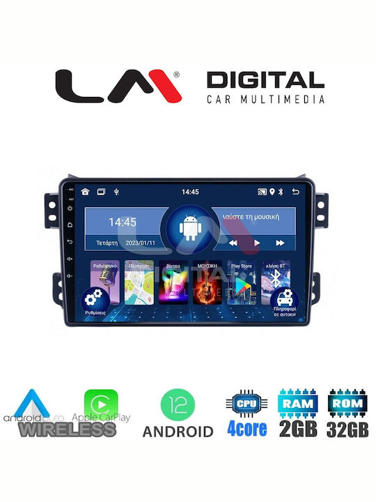 LM Digital Sistem Audio Auto pentru Opel Agila Suzuki Înălțime / Afișare 2008+ (Bluetooth/USB/WiFi/GPS/Apple-Carplay/Android-Auto) cu Ecran 9"
