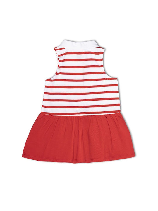 Tuc Tuc Kids Dress Striped Sleeveless Red