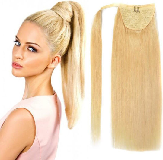 Bioshev Professional Extension Keratin with Natural Hair in Blonde Color 55cm No 613