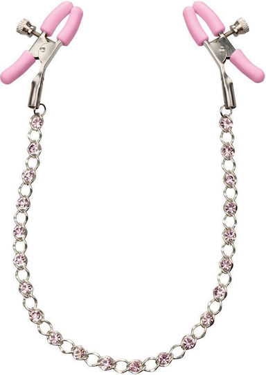 Calexotics First Time Crystal Nipple Teasers Cleme pentru Sfârcuri Pink