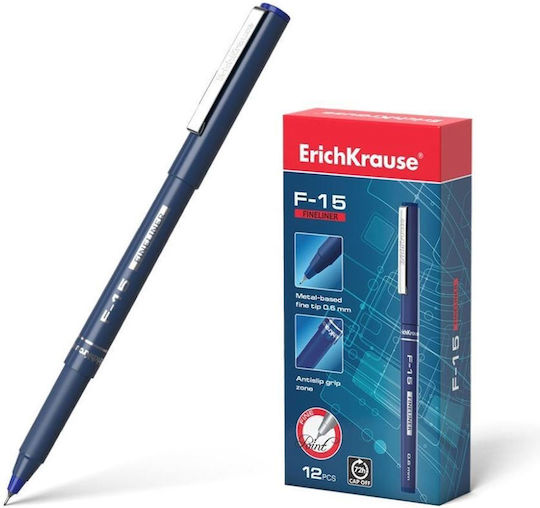 ErichKrause F-15 Fineliner Zeichenmarker 0.6mm Blau