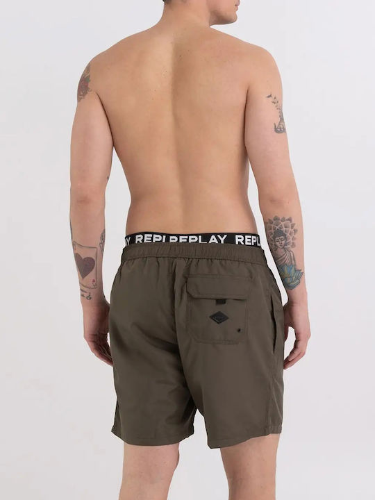 Replay Herren Badebekleidung Shorts Khaki