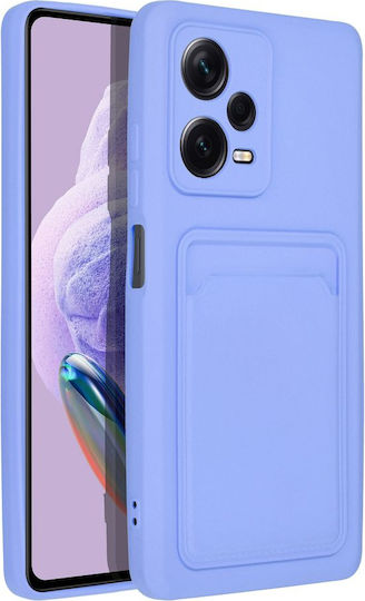 Sonique Card Back Cover Σιλικόνης με Υποδοχή για Κάρτες Λιλά (Redmi Note 12 Pro+)