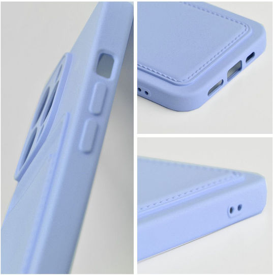 Sonique Card Back Cover Σιλικόνης με Υποδοχή για Κάρτες Λιλά (Redmi Note 12 Pro+)