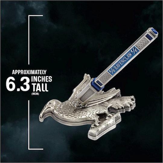 The Noble Collection Ravenclaw House Pen and Desk Stand Pix Ballpoint Colorat cu cerneală Albastru Ravenclaw