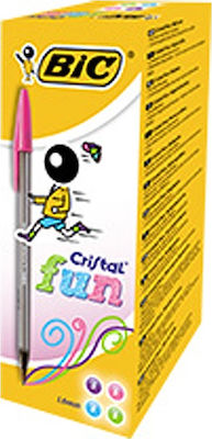 Bic Cristal Fun Pen Ballpoint 1.6mm with Multicolour Ink 20pcs