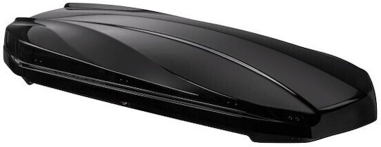 Junior Strike Car Roof Box with Dual-Side Opening 480 L Glossy Black with Embossed Texture