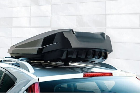 Junior Strike Car Roof Box with Dual-Side Opening 480 L Glossy Black with Embossed Texture