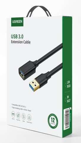 Ugreen 0.5m USB 3.0 Cable A-Male to A-Female (30125)